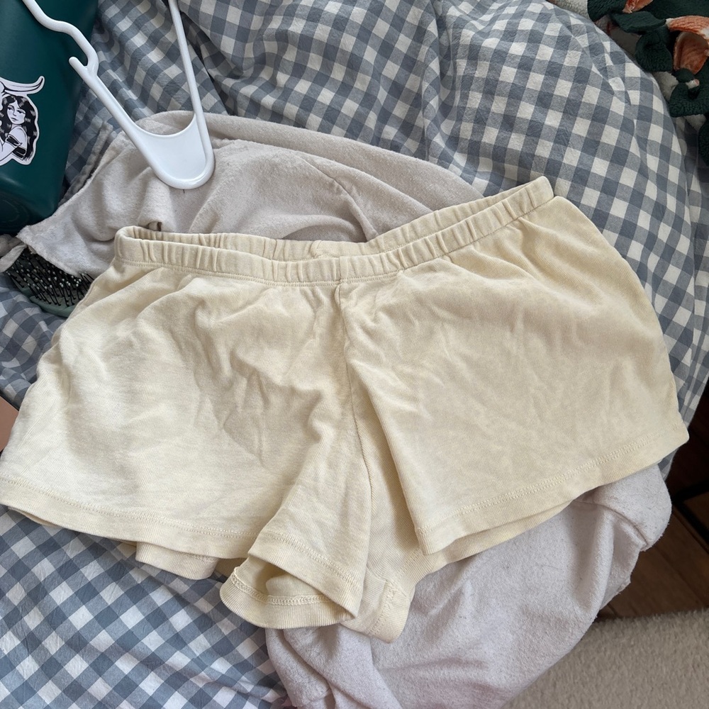 Brandy Melville Light Yellow Shorts